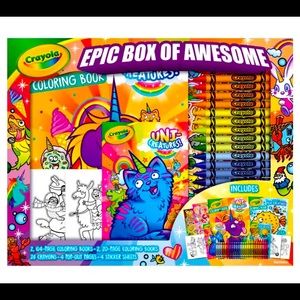 Crayola 🌈🎨 Epic Box Of Awesome 🦖🦄 Color Set